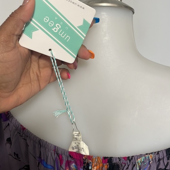 Umgee Maxi Purple Floral Dress Size S - Picture 7 of 8